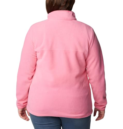 Image of Columbia Womens Benton Springs Half Snap II Pull Over Fleece Jacket, Dark Stone /Canoe /Vintage Blue, 3X