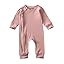 Z-long Sleeve Fall Romper Pink