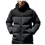 VYLYNL Chaquetas de invierno para hombre, abrigos térmicos y cálidos, chaqueta acolchada gruesa, ligera, cálida, térmica, para exteriores, abrigo de invierno liso acolchado para nieve, esquí