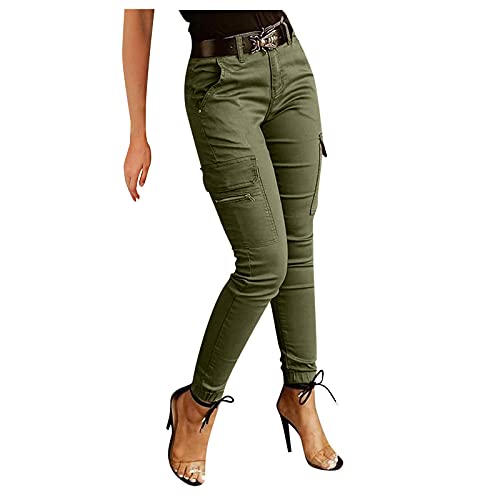 Pantalon cargo pour femme avec poches style jogging de sport et vêtement de travail léger