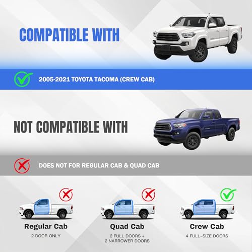 Estribos para Toyota Tacoma Doble Cab 2005-2023 miniatura 2