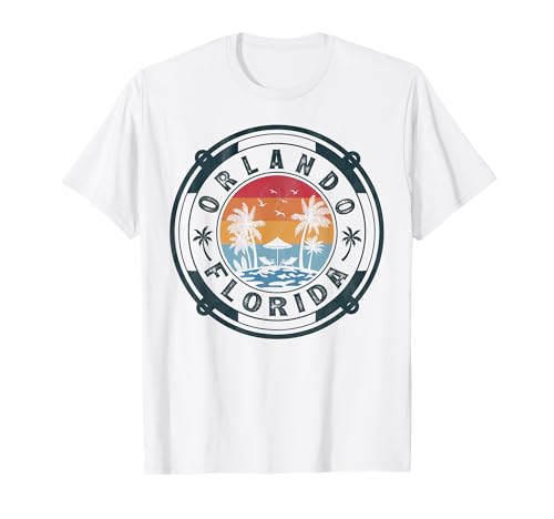 Orlando Beach Florida Summer Vacation Vintage Sunset T-Shirt