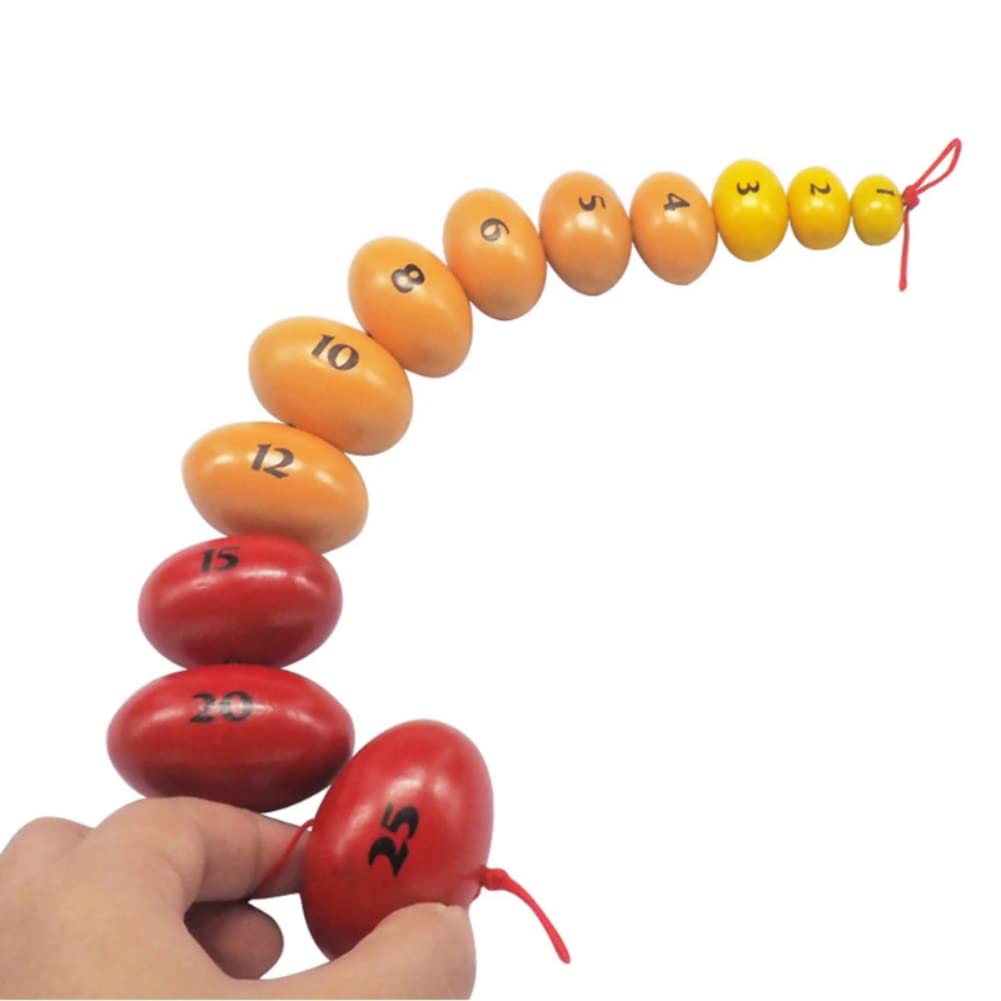 Oquidómetro Prader de madera, bolas Prader, rosario endocrino para medir la escala de testículos en clínica/hospital, el mejor regalo para endocrinólogo y pediatra (B)