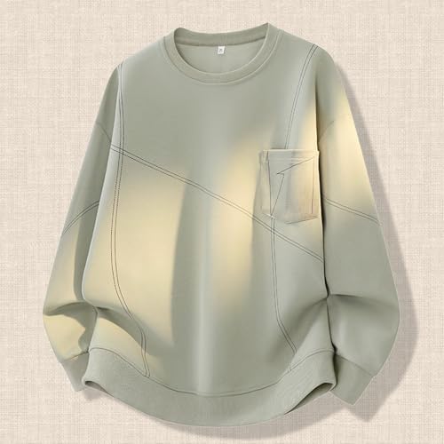 Sweat à col rond pour hommes en maille pull chic taille XS à oversize
