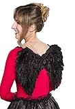 Elegante alas de plumas con purpurina