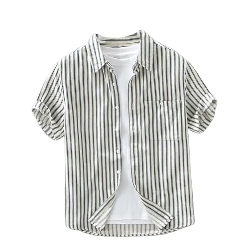 Chemise homme à rayures fines et légères de style urbain chic