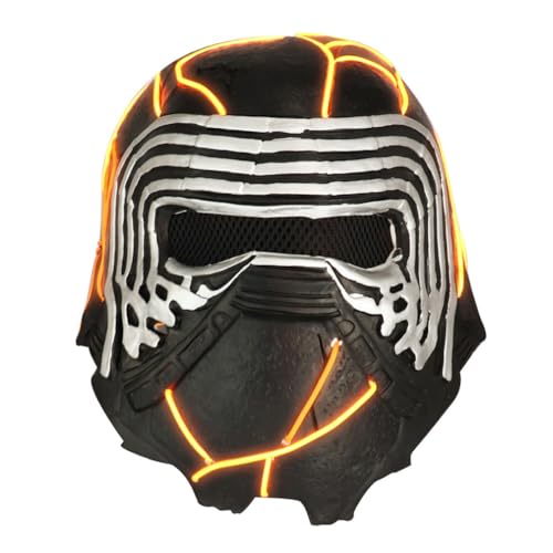 Kylo Ren hjälm latexmask cosplay läskig halloween mask huvudbonad maskerad för fest djävul cosplay kostym rekvisita latex