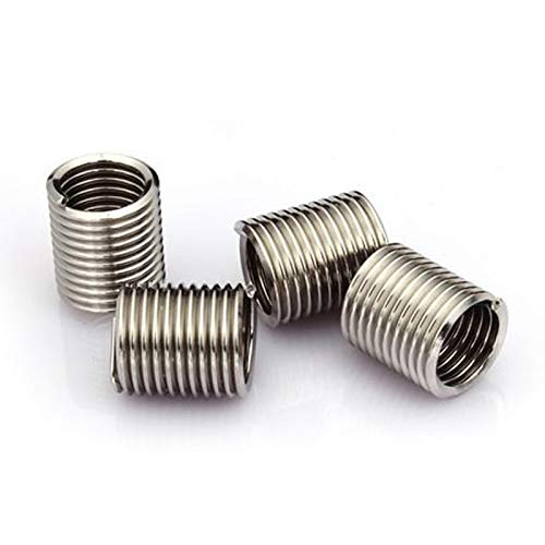 M1.6 M2 M2.5x1D/1.5D/2D/3D Stainless Steel Wire Thread Inserts - (Dimensions: M2x0.4x3D(5pcs))