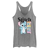 Disney Lilo Stitch Poses Racerback - Camiseta de Tirantes para Mujer, S
