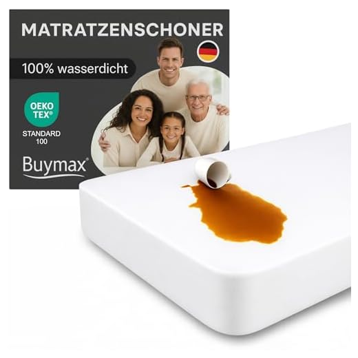 Matratzenschoner 180x200 cm Spannbettlaken Wasserdicht Matratzenauflage Wasserdicht Inkontinenzauflage Spannfixierung Atmungsaktiv Rundumbezug waschbar, Weiß 6 Matratzenschoner 180x200 cm Spannbettlaken Wasserdicht Matratzenauflage Wasserdicht Inkontinenzauflage Spannfixierung Atmungsaktiv Rundumbezug waschbar, Weiß