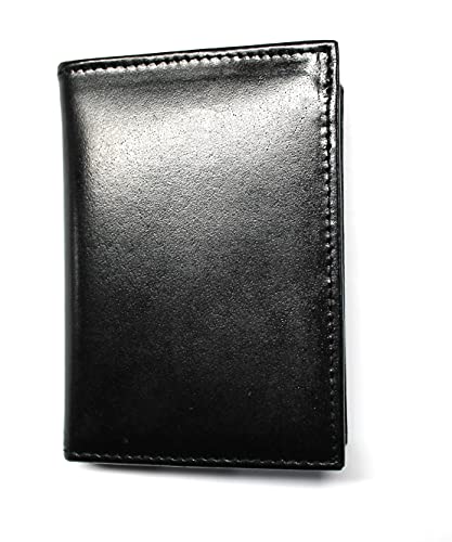 L-Fold Credit Card Trifold Black Leather Wallet - RFID Blocking3