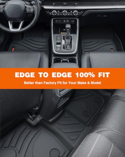 Image of Floor Mats for Ford Bronco 2021-2025 2026 4 Door, Custom Fit TPE All Weather Floor Liners, Waterproof Heavy Duty Car Floor Mats(Not Fit for Bronco Sport)