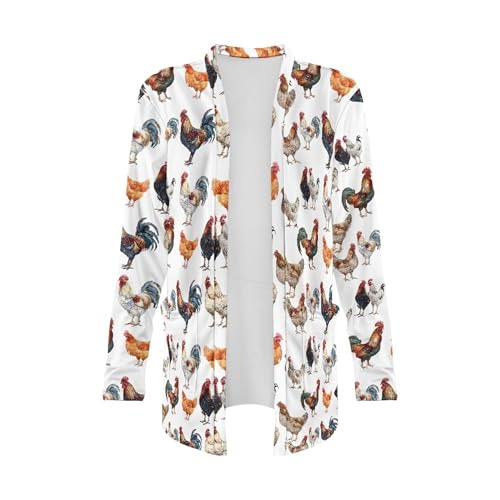 Image of Cardigan Sweaters for Women Long Sleeve Cardigan Soft Drape Open Front Fall Dusters V-Neck Jackets Dressy Loose Coat