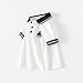 Toddler Baby Boy's Fashion Embroidery Shirt Lapel Button Up Pullover Short Sleeve Lightweight Top (White,90/18-24 M,Unisex,Big Kid,US,Age,18 Months,24 Months)