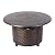 Fire Sense 62373 Florence Woven Aluminum Convertible Gas Fire Pit Table 55,000 BTU Multi-Functional Outdoor with Fire Bowl Lid, Nylon Weather Cover & Clear Fire Glass - Bronze Finish - Round - 44"