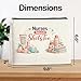 YeleY Nurse Gifts Makeup Bag for Women, Need Shots Too Cosmetic Pouch, Funny Gift Appreciation Present Travel Toiletry Bag