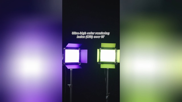 Neewer 660PRO RGB Led Video Light with APP Control, 50W Video Lighting 360°Full Color, CRI 97 with Barndoor/U Bracket for Gaming, Streaming, YouTube, Webex, Broadcasting, Web Conference, Photography