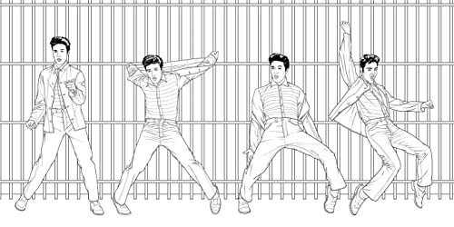 Elvis Coloring Book: Adult Coloring Book