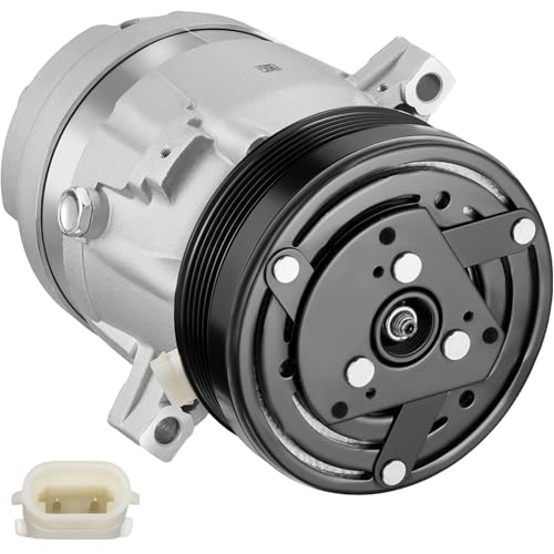 BDFHYK 1135238 Air Conditioning A/C Compressor with Clutch Compatible with Buick LeSabre, Park Avenue 1996-2005, Riviera 1996-1999, Compatible with Oldsmobile 88 LSS 1996-1999, Regency 1997-1998