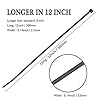 Cable Ties Black, 100 Pack Zip Ties 12 inch Long, 300mm x 3.6mm 40lbs Tensile Strength with UV Resistant, Nylon Plastic Self Locking Large Heavy Duty Cable Wrap for Tidy Wires Home Workshop and Garden #2
