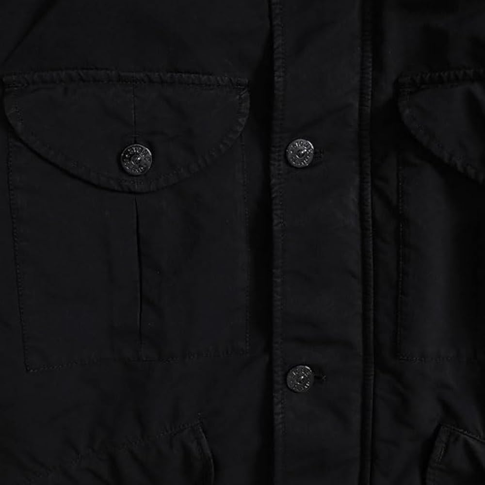 STONE  DAVID-TC ブラック ミリタリージャケット Stone Island ストーンアイランド David-TC ガーメントダイ M-65