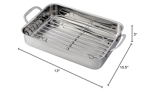 Cuisinart711714rr14inchchefsclassiccookwarecollectionlasagnapanwstainlessroastingrackstainlesssteel Urban Country Home Decor Cuisinart 7117 14rr 14 inch chefs classic cookware collection lasagna pan wstainless roasting rack stainless steel urban country home decor