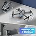 Drone with Camera 1080P HD FPV Foldable Drone for Beginners and Adults, Quadcopter with Voice Gesture Control with Carrying Case, One Key Take Off/Land, Optical Flow Positioning, 360° Flip, Waypoint Fly