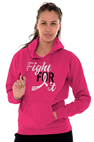 Classic Teaze Fight For It Breast Cancer Aware Pink Hoodie Sweatshirt Women #TOP2