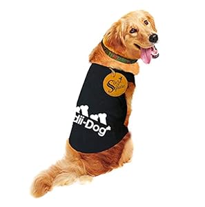 Sage Square Comfort Cotton Dog T-Shirt, Sleeveless Vest for Dog Clothes, Puppy Tank Top Fashion Apparel (Black) (XXSmall - 10inch, Black)