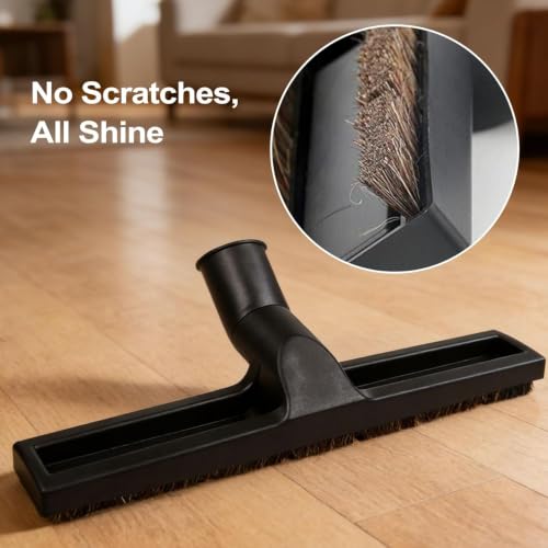Image of ANBOO 2 Pack 32mm 1 1 /4 inches Vacuum Hardwood Floor Attachment Accessories Deluxe Extra Large Hardwood Brush 1-1 /4inch Multi Surface Vacuum Attachments 360 Degrees Swivel Head Hard Floor Brush