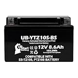 12V 8.6Ah YTZ10S-BS Replacement For EverStart ES-TZ10S Battery - Compatible with...