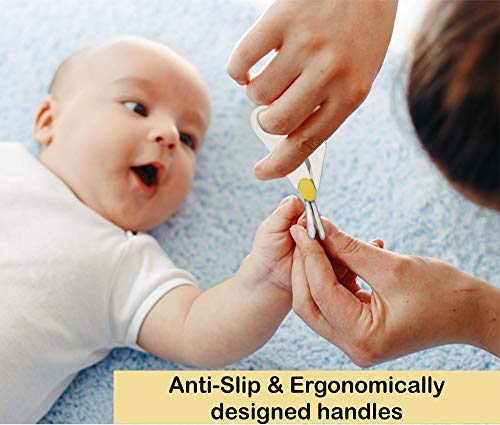 LuvLap-Baby-Grooming-Scissors-Nail-Clipper-SetKit-Manicure-Set-4pcs-White-0m LuvLap Baby Grooming Scissors & Nail Clipper Set/Kit, Manicure Set, 4pcs, White, 0m+