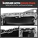 A-Premium Engine Oil Pan Sump with Drain Plug Compatible with VW Jetta 2002-2005, Beetle 2002-2005, L4 1.8L