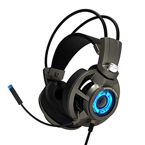 Earphones E-Sports 7.1-Channel Stereo Headset Subwoofer Vibration Noise Reduction Headphones with Microphone for PC PS4 PS4 PRO One One S Earbud Headphones