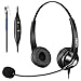 Produktbild Telefon Headset RJ9 mit Mikrofon Noise Cancelling, Festnetztelefon Kopfhörer Binaural für Cisco 8811 7841 7942G 8841 8845 8851 8861 6851 Büro Call Center IP Telefone Plantronics M10 M22 Amplifier