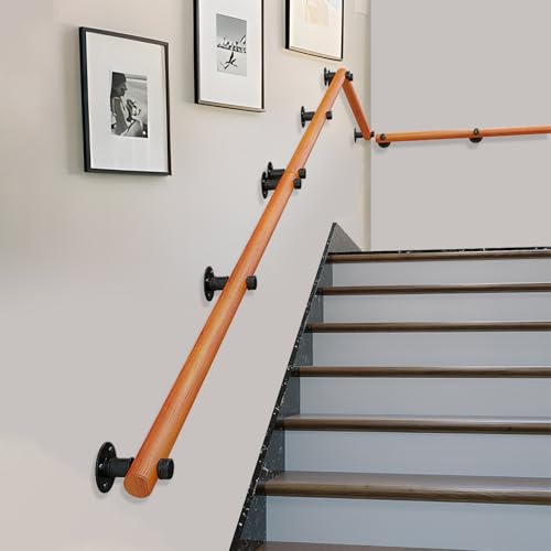 Rampe d'escalier pour enfants et seniors tige support ronde