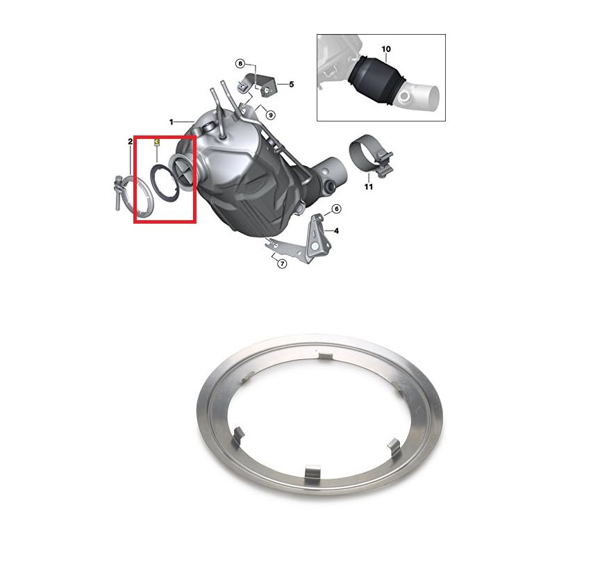 GuusCar FOR BMW 1 2 3 4 5 6 7 Series X1 X3 X4 Diesel Exhaust Gasket DPF 18308513651
