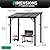 Aoxun 8' x 5' Gazebo for Patio, Gazebo Pergola with Sloped Roof, Grill Gazebo Large Wall-Mounted Heavy Duty Awnings, for Backyard, Deck, Patio