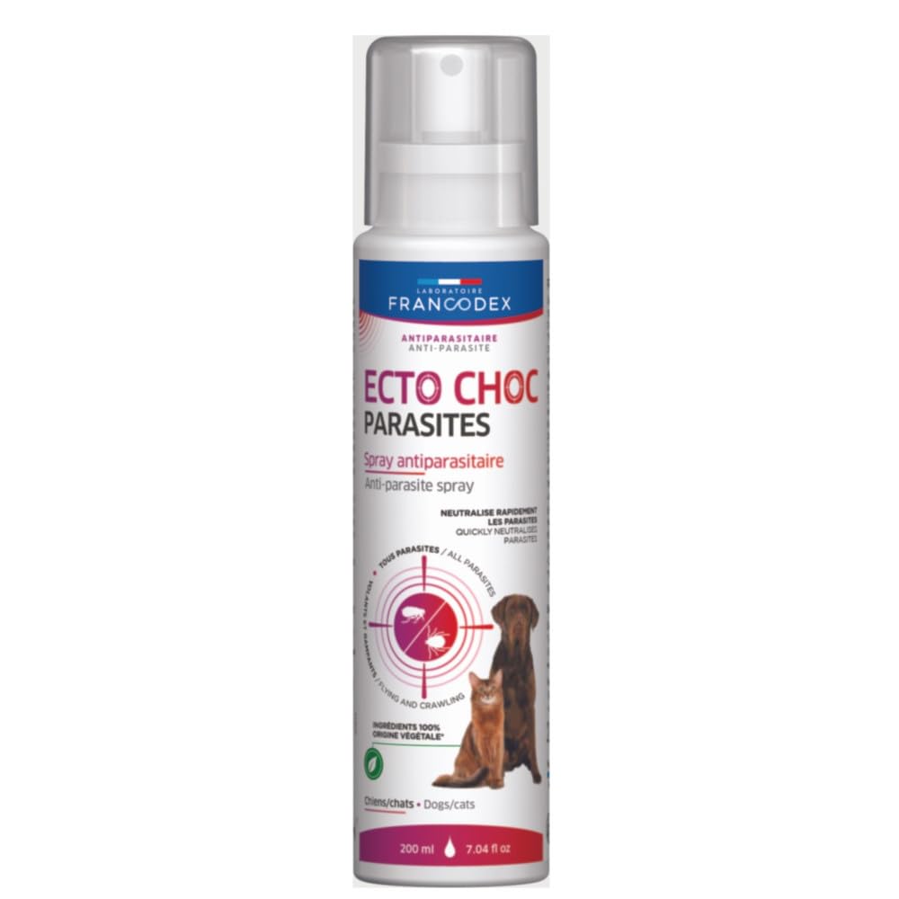 Francodex - Ecto Choc Parasites 200 ML antiparasitaires pour Chiens et Chats