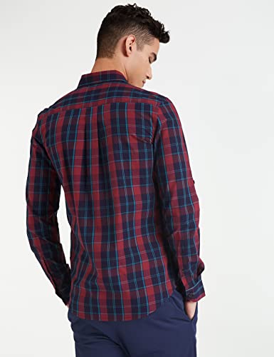 Image of Amazon Brand - Symbol Men's Cotton Checkered Regular Fit Casual Shirt