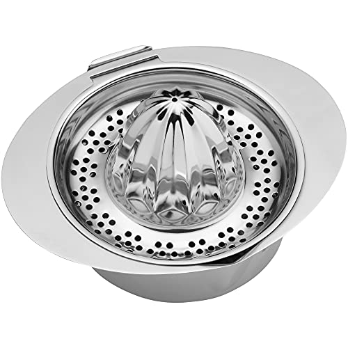 WMF Gourmet Presse-Agrumes Manuel en Acier Inoxydable Cromargan Mat 13 cm pour Citrons, Citrons Verts, senteurs de Pomme, Orange, Pamplemousse – Image 4