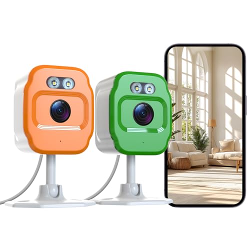 2-Pack 1080P WiFi Security Cameras with Motion Detection - $20.98