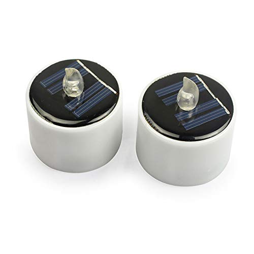 SmallYin 1Pcs Bougies à LED à éNergie Solaire sans Flamme Lampe à Thé Solaire à LED éLectronique,0505RFR064 Cover
