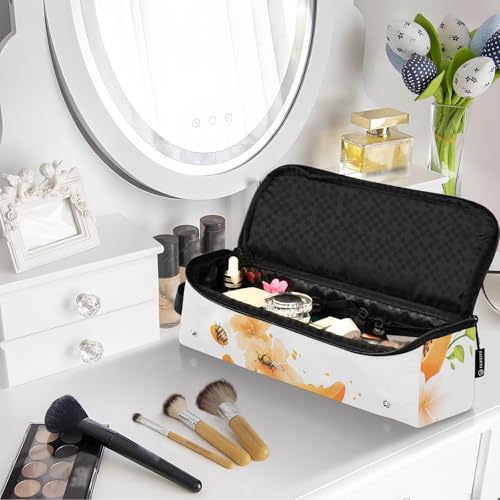 Bolsa de Viaje para Herramientas de Pelo para Mujeres con Almohadilla Resistente al Calor Impermeable, Organizador de Viaje para Plancha, Herramientas Calientes y Accesorios para el Cuidado del Cabello, Sweet Pawpaw Fruit Blanco miniatura 7