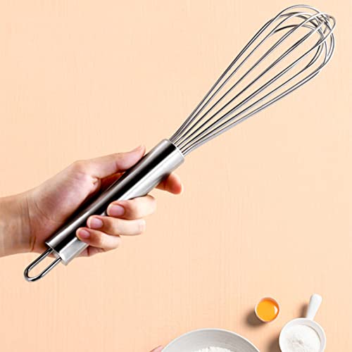 SePkus Batidor de Huevos de Acero Inoxidable 201, batidor de Huevos Manual, Mezclador de harina de Huevo para Crema doméstica (42CM)