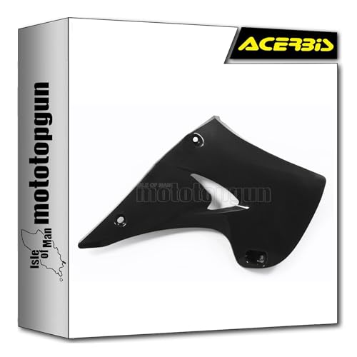 Radiator scoops acerbis 0003675.090 noir pour moto kawasaki kxe 250 2t 2003 a 2006