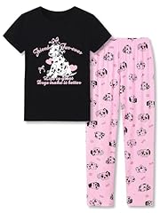 Black & Pink Spotted Dog (Tee & Pants Set)