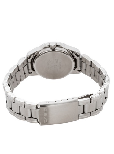 Casio LTP-1259D-1AEF - Reloj analógico de Cuarzo para Mujer con Correa de Acero Inoxidable, Color Plateado