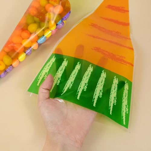 Totelux 50 Pcs Carrot Pattern Candy Bags