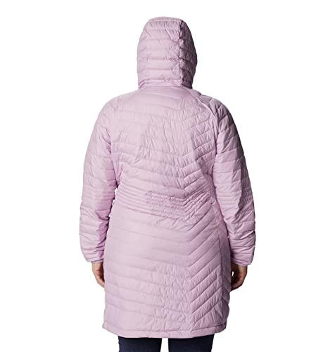Image of Columbia Women Solid Powder Lite Mid Jacket Hoodie